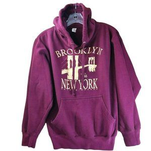 Flying Horse Size Small Brooklyn Bridge Hooded Sweatshirt Kangaroo Pocket